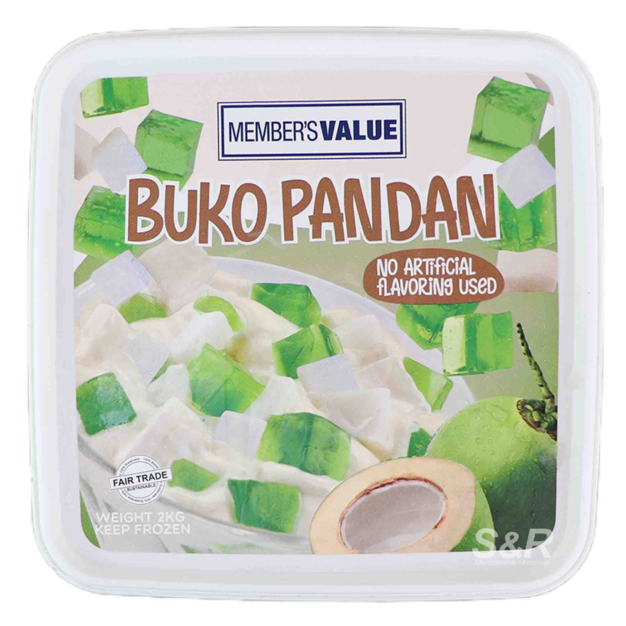 Member's Value Buko Pandan Ice Cream 2kg Member's Value Buko Pandan Ice Cream 2kg